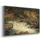 Waterfall in Hallingdal, 1848 - Floater Framed Canvas Print