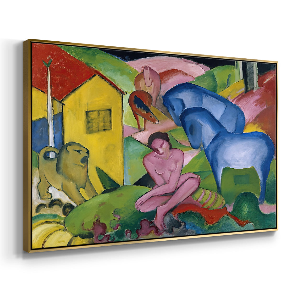 The Dream, 1912 - Floater Framed Canvas Print