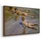 Boys on the Beach, 1910 - Floater Framed Canvas Print