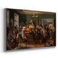 An Auction Scene, 1835 - Floater Framed Canvas Print