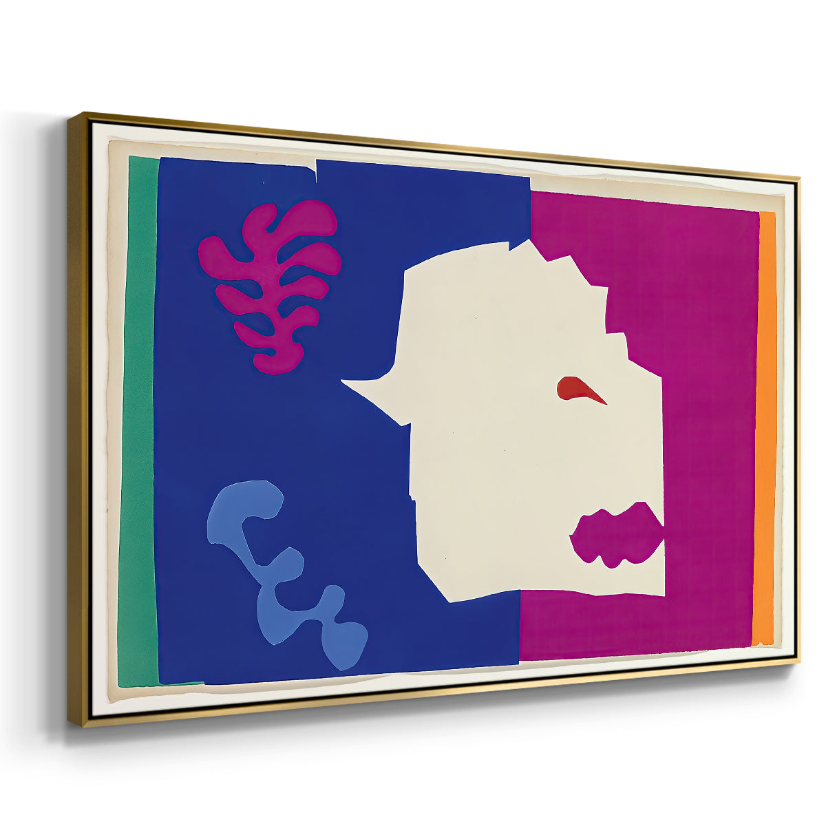 The Wolf (Le loup), from Jazz, 1947 - Floater Framed Canvas Print