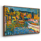 Study for Autumn Landscape with Boats, 1908 - Floater Framed Canvas Print