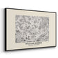 Fleurs, 1866 (Morris Inspired) - Floater Framed Canvas Print