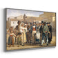 A Charlatan Selling Blacking in the Piazza Barberini in Rome, c. 1840-1849 - Floater Framed Canvas Print