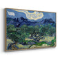 Olive Trees with the Alpilles in the Background, 1889 - Floater Framed Canvas Print