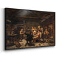 The Return of the Bear Hunter, 1856 - Floater Framed Canvas Print