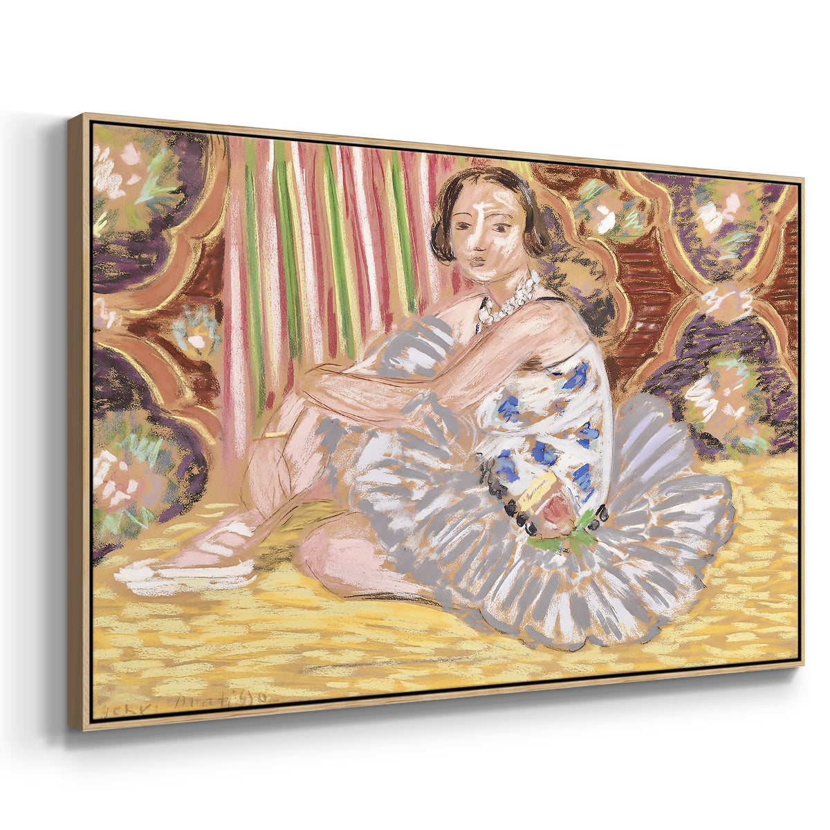 The Dancer (La danseuse), c. 1927 - Floater Framed Canvas Print