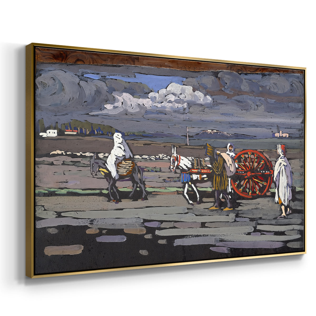 Country Road (Landstrasse), 1905 - Floater Framed Canvas Print