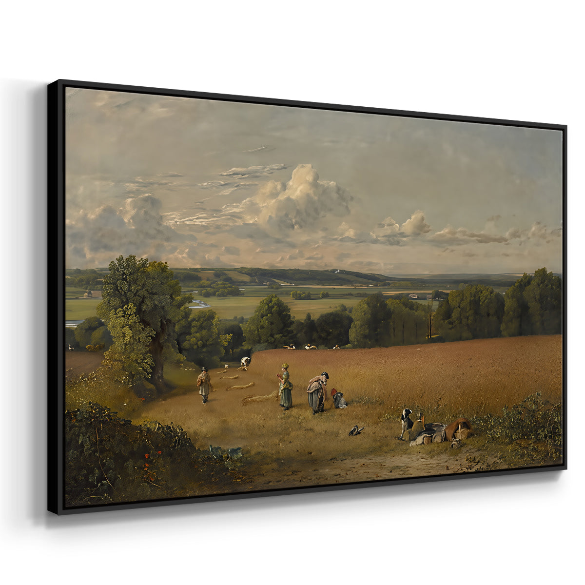 The Wheat Field, 1816 - Floater Framed Canvas Print