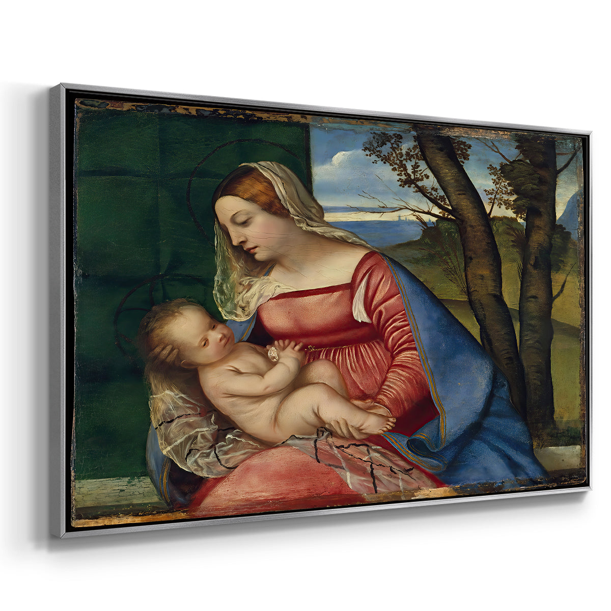Madonna and Child, c. 1508 - Floater Framed Canvas Print