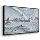 Entrance to the Port of Honfleur, 1899 - Floater Framed Canvas Print