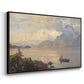 Traunsee, 1871 - Floater Framed Canvas Print