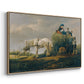 The Hay Wagon (Der Heuwagen), 1824 - Floater Framed Canvas Print