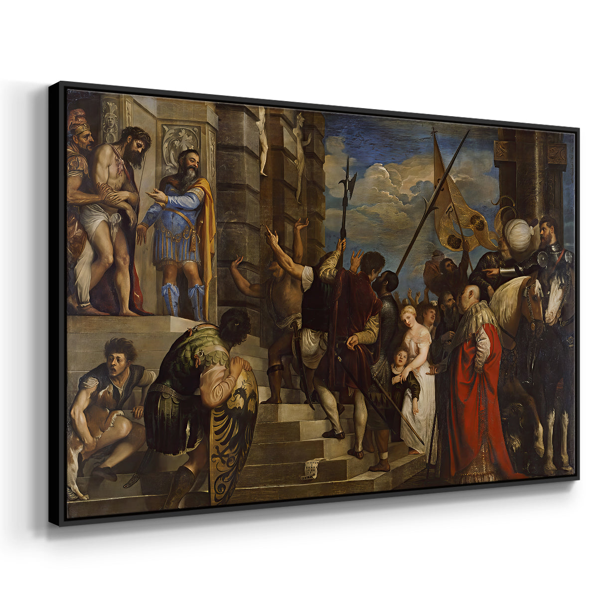 Ecce Homo, c. 1543 - Floater Framed Canvas Print
