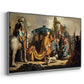 David with Goliath's Head in front of Saul, for Rembrandt, 1627 - Floater Framed Canvas Print