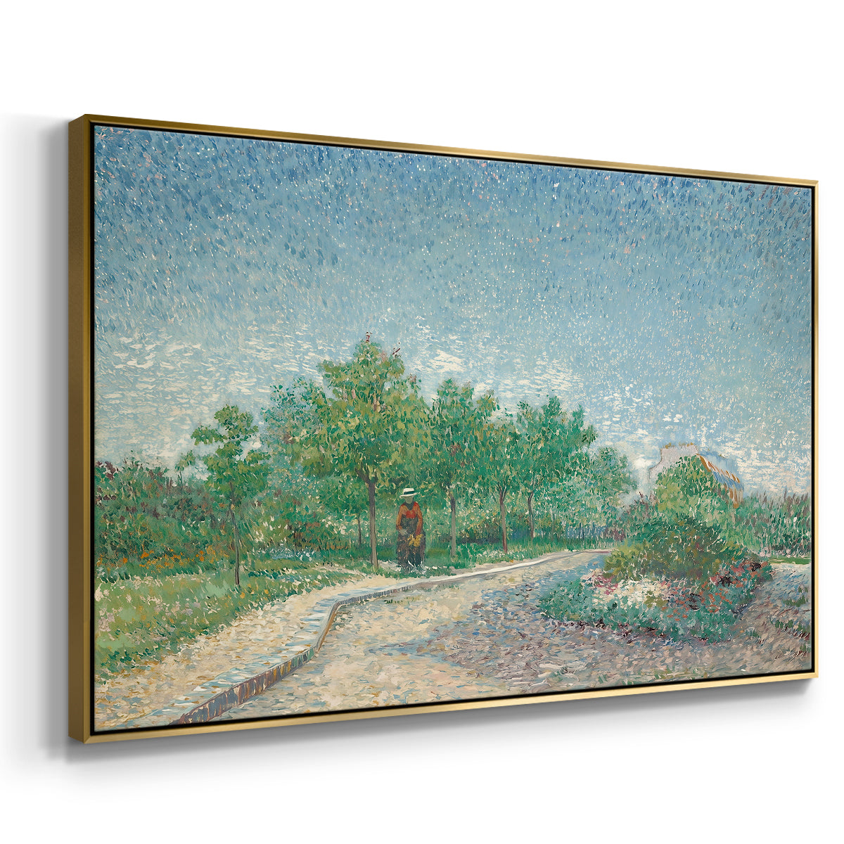 Square Saint-Pierre, Paris, 1887 - Floater Framed Canvas Print