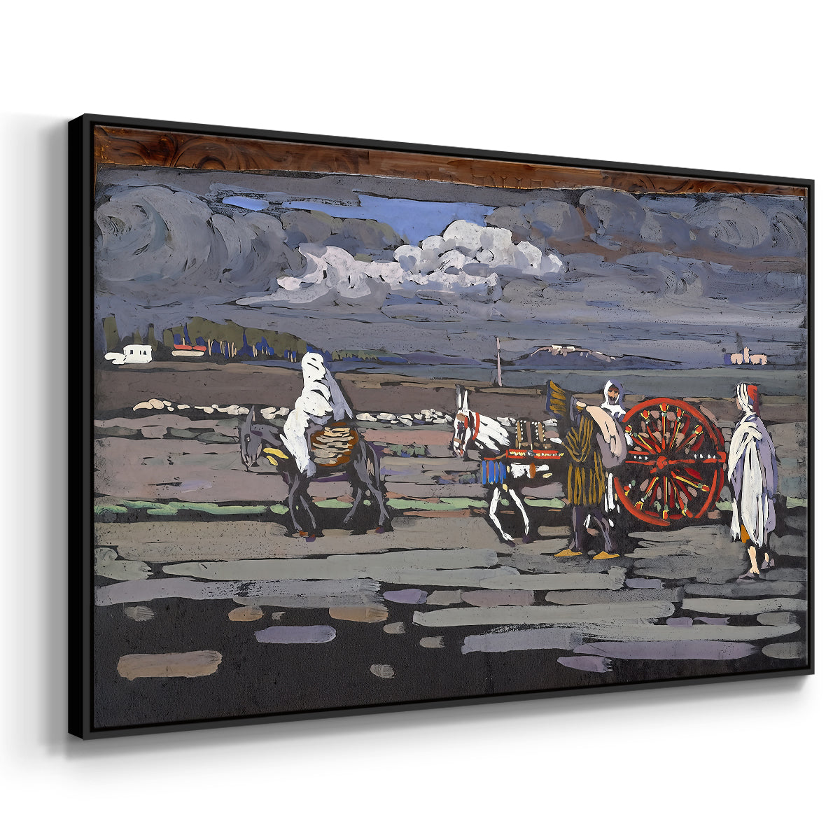 Country Road (Landstrasse), 1905 - Floater Framed Canvas Print