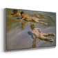 Boys on the Beach, 1910 - Floater Framed Canvas Print