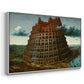 The Tower of Babel, c. 1568 - Floater Framed Canvas Print