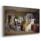 The Maternity Room (Scene from "Barselstuen"), 1845 - Floater Framed Canvas Print