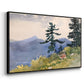 North Woods Club, Adirondacks, 1892 - Floater Framed Canvas Print