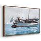 Taking on Wet Provisions, 1903 - Floater Framed Canvas Print