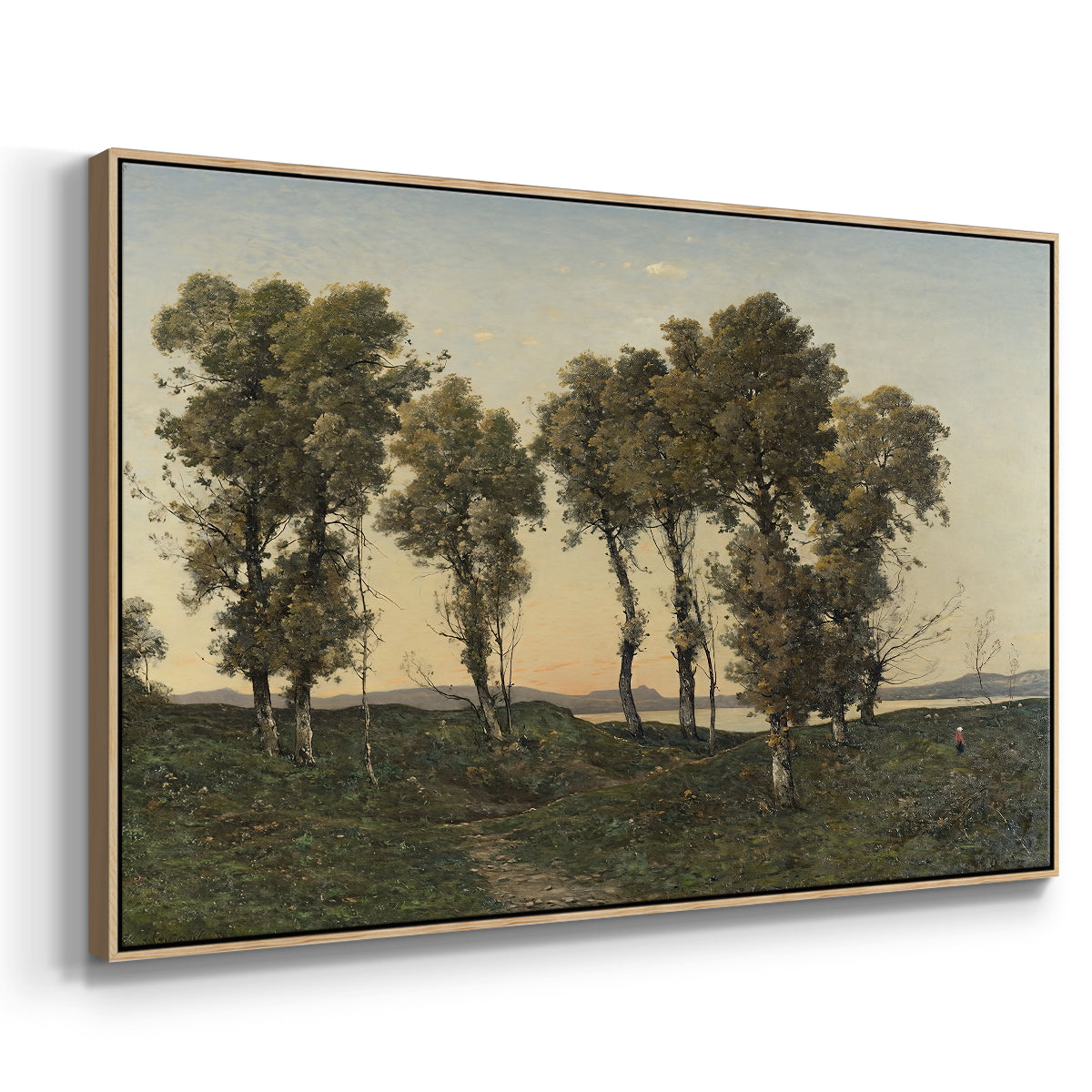 Autumn Evening, 1894 - Floater Framed Canvas Print