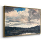 The Lone Boat, North Woods Club, Adirondacks, 1892 - Floater Framed Canvas Print