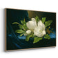 Giant Magnolias on a Blue Velvet Cloth, c. 1890 - Floater Framed Canvas Print