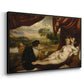 Venus and the Lute Player, c. 1565-1570 - Floater Framed Canvas Print