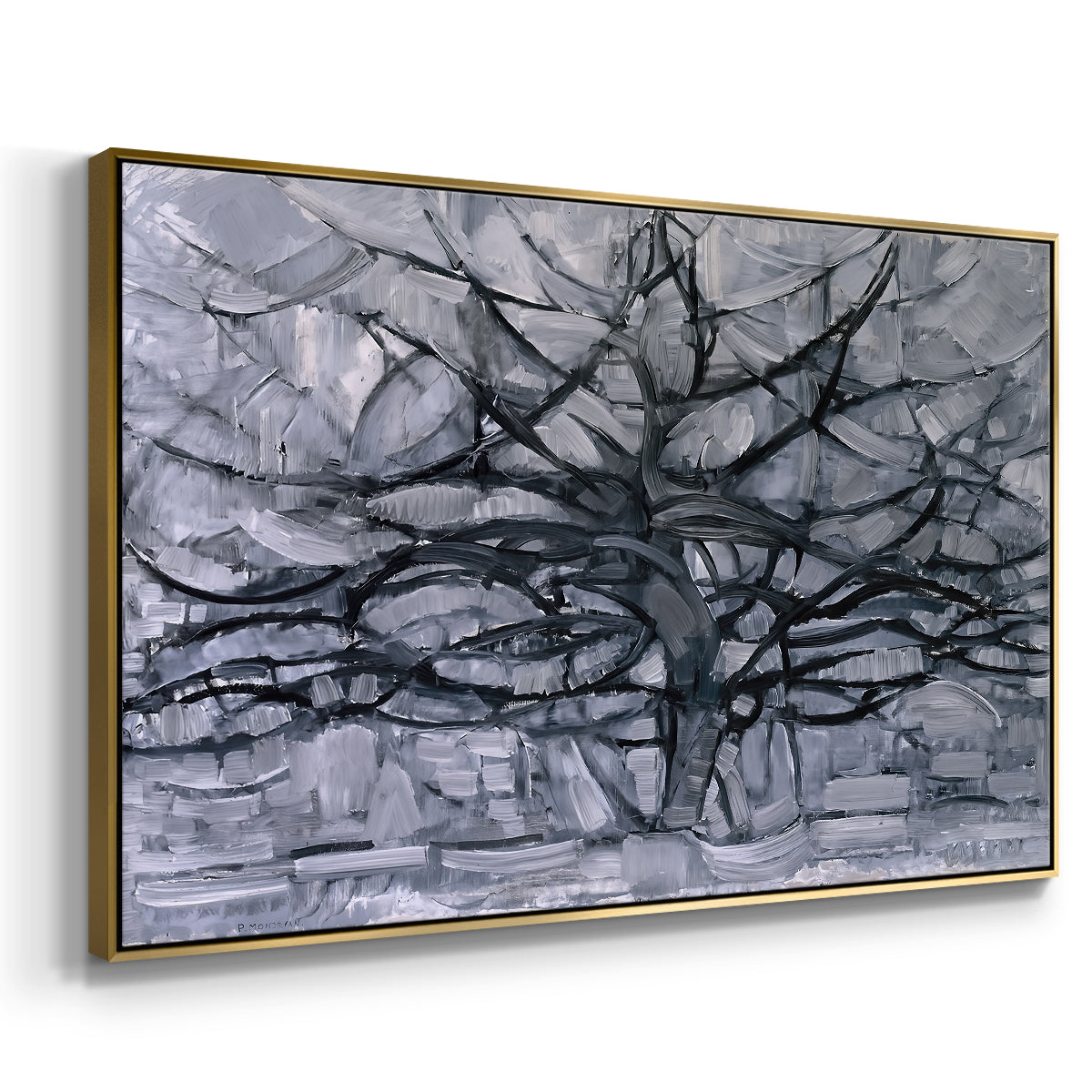 The Gray Tree, 1911 - Floater Framed Canvas Print