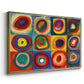 Color Study: Squares with Concentric Circles, 1913 - Floater Framed Canvas Print