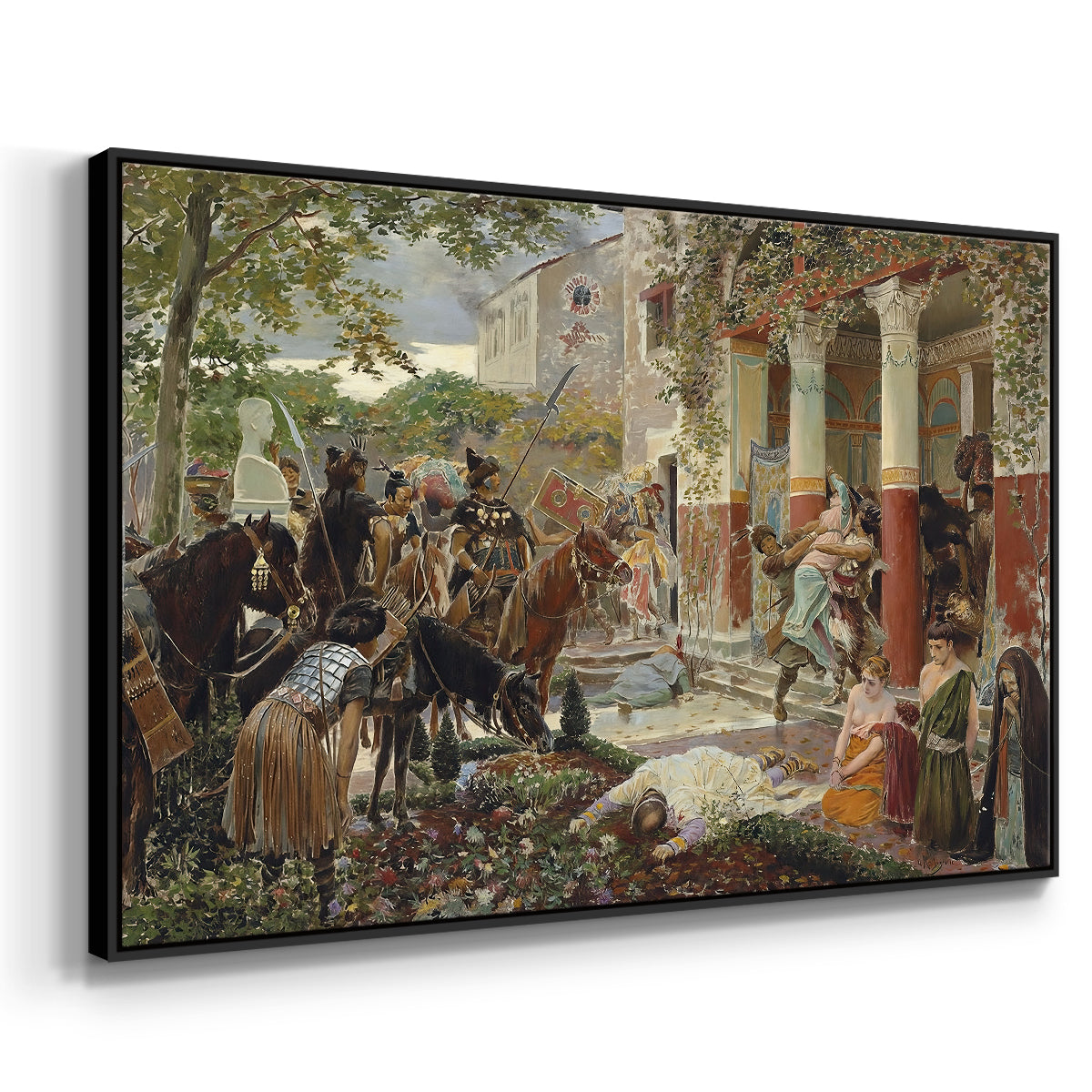 Onslaught of the Tartars, c. 1938 - Floater Framed Canvas Print