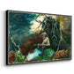 Campfire, Adirondacks, 1892 - Floater Framed Canvas Print