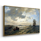 Fresh Breeze on the Norwegian Coast, 1876 - Floater Framed Canvas Print