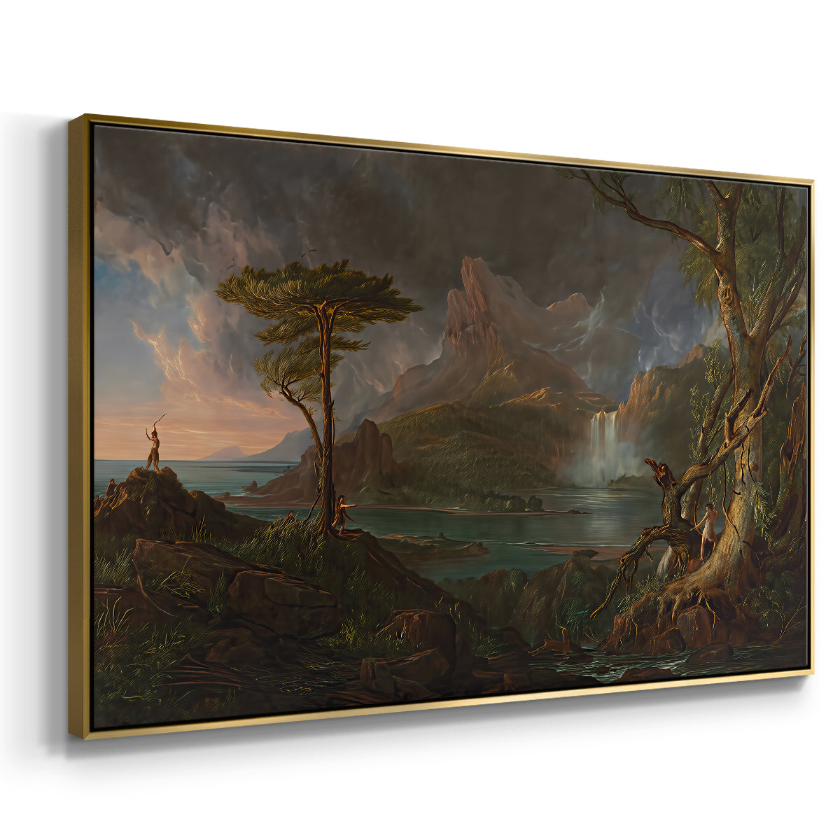 A Wild Scene, 1831-1832 - Floater Framed Canvas Print
