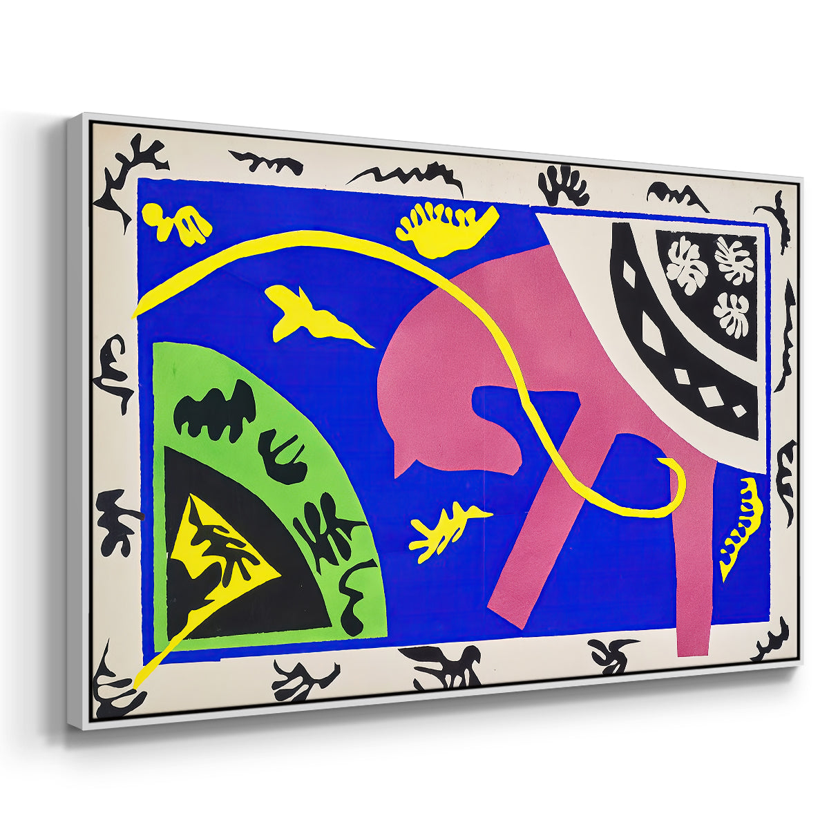 The Horse, the Rider and the Clown, from Jazz, 1947 - Floater Framed Canvas Print