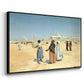 View from the Desert of Cairo with Citadel and Mamluk Tombs in the Background, c. 1889-1890 - Floater Framed Canvas Print