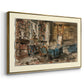 Cabinet de Flaubert à Croisset, 1874 - Floater Framed Canvas Print