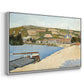 The Riverbank, Les Andelys, 1886 - Floater Framed Canvas Print