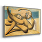 Figures at the Seaside (The Kiss), 1931 - Floater Framed Canvas Print