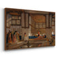 A Lady Receiving Visitors (The Reception), 1873 - Floater Framed Canvas Print