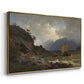 From the Western Coast of Norway, 1862 - Floater Framed Canvas Print