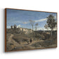 La Cervara, the Roman Campagna, c. 1830-1831 - Floater Framed Canvas Print