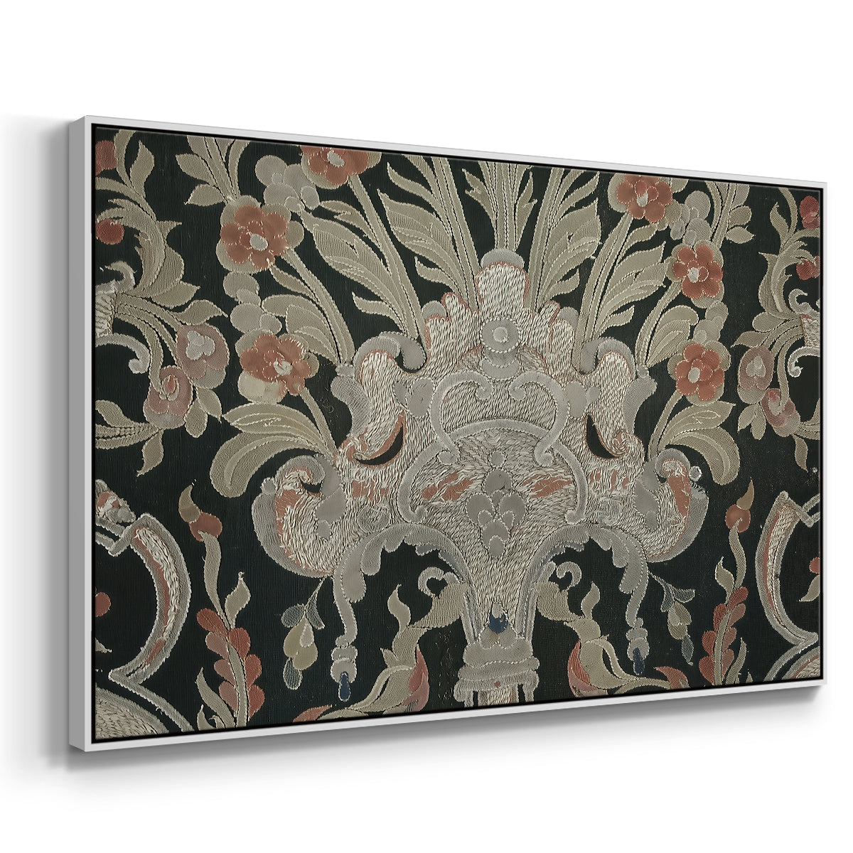 Hanging (Printed Textile), c. 18th Century - Floater Framed Canvas Print