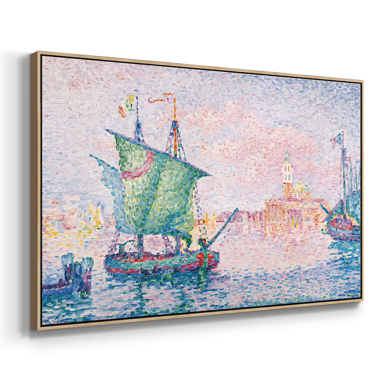 Venice, the Pink Cloud, 1909 - Floater Framed Canvas Print