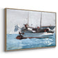 Taking on Wet Provisions, 1903 - Floater Framed Canvas Print