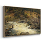 Waterfall in Hallingdal, 1848 - Floater Framed Canvas Print