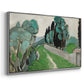 Landscape with Cypresses and Olive Trees near Nice, c. 1918 - Floater Framed Canvas Print