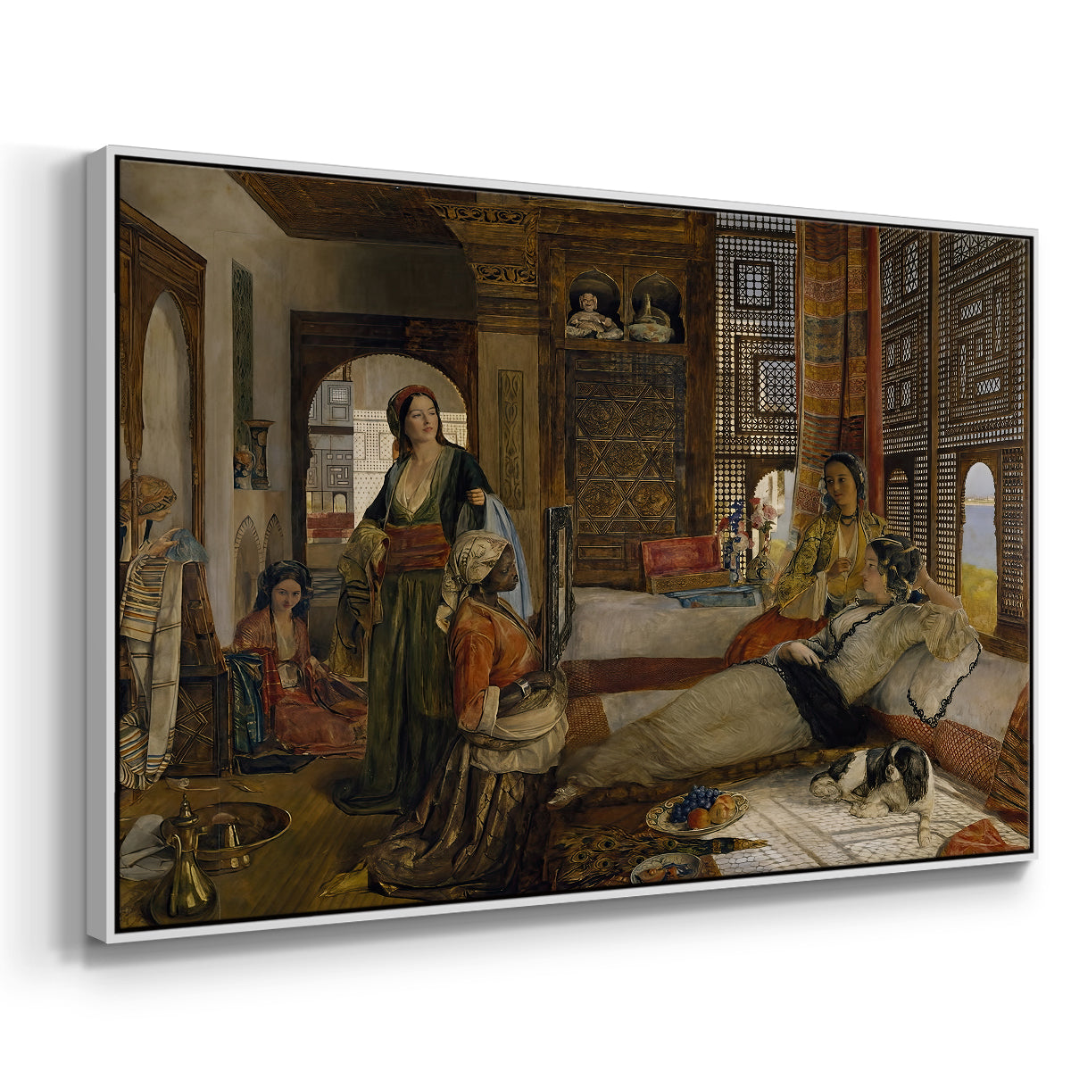 The Harem, 1876 - Floater Framed Canvas Print